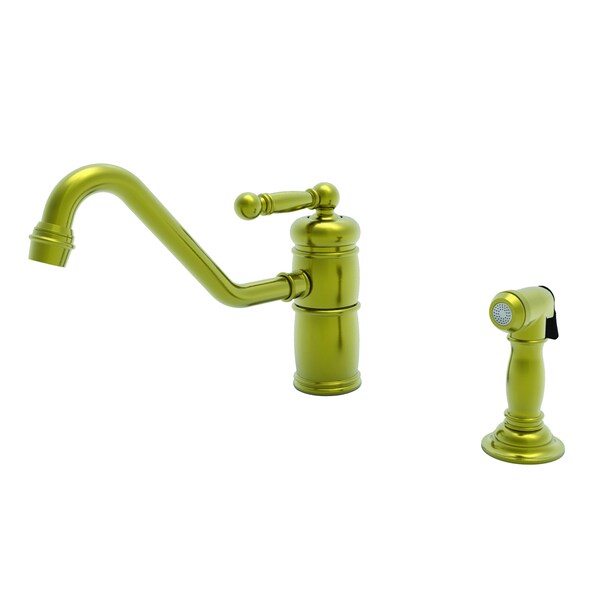 Newport Brass Single Handle Kitchen Faucet With Side Spray in Satin Brass (Pvd) 941-04 - main
